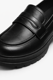 FJØRNA women's chunky loafers with block sole and platform design, perfect for spring, stylish and comfortable shoes for women.