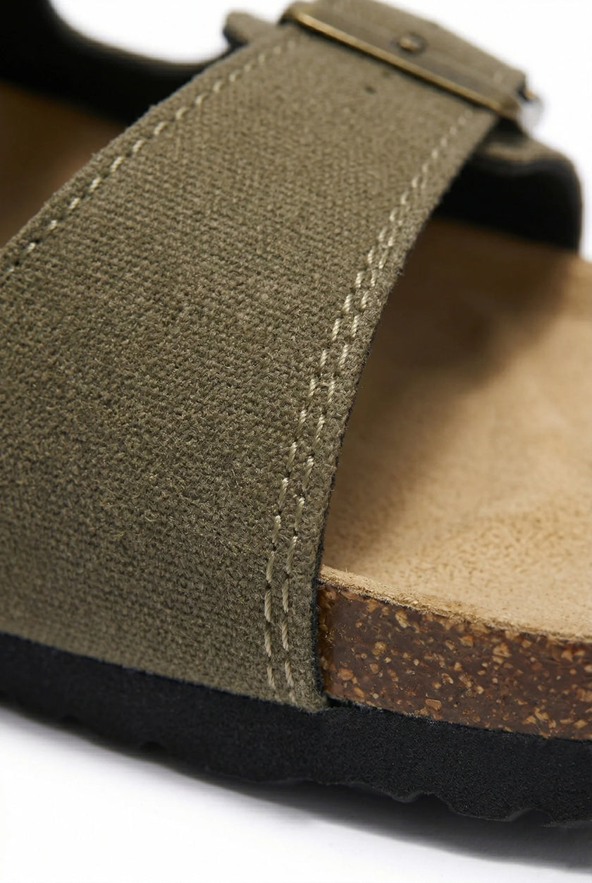 FJØRNA men's adjustable strap summer sandals with durable soles, casual style, and high-quality construction in a neutral color.