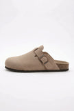 FJØRNA women's slip-on suede clogs in refined suede, designed for spring comfort and casual wear.