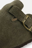 FJØRNA women's slip-on suede clogs with a comfortable, casual spring design, featuring a refined suede finish and easy wear style.