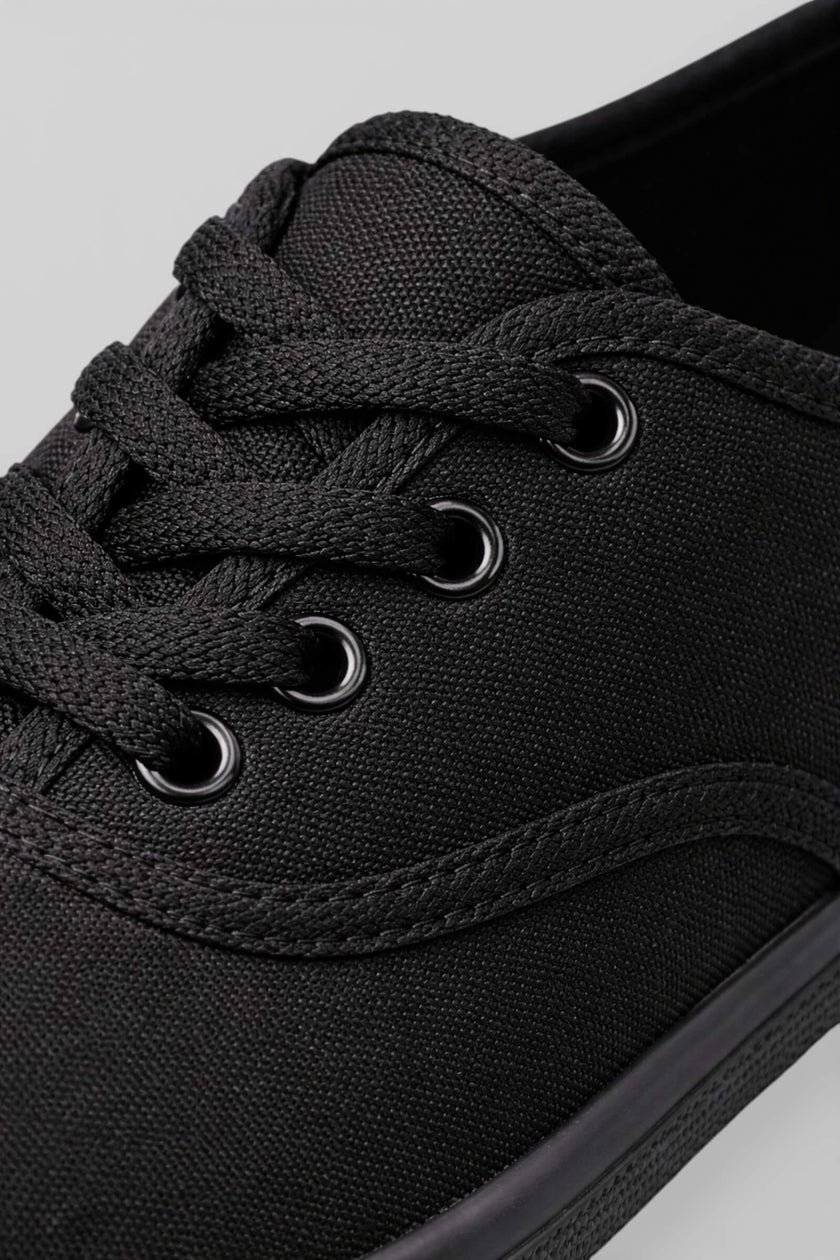 Black FJØRNA women's breathable trainers, lightweight casual shoes for everyday comfort and style.