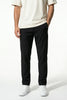 FJØRNA men's slim fit stretch ultra-thin black chino trousers, tailored pants with a sleek, modern design.