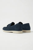 Men's slip-on loafers by FJØRNA with a PU finish, smart casual shoes for men, featuring a sleek design and comfortable fit.