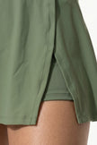 FJØRNA women’s sleeveless tankini co-ord dress in military green, stylish summer beach dress with a chic, relaxed fit.