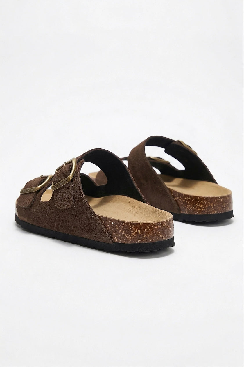 FJØRNA men's adjustable strap sandals with durable soles, perfect for summer casual wear, shown with open-toe design and comfortable straps.