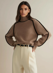 Elegant Knit Turtleneck Sweater - 5