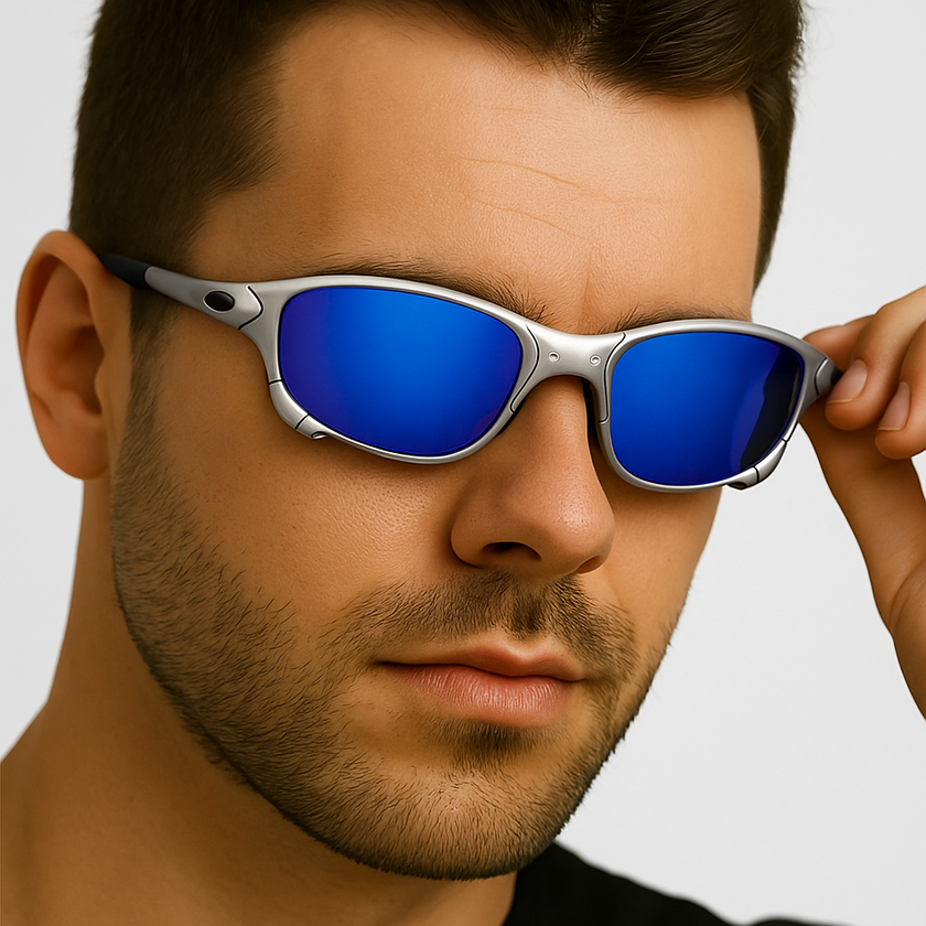 FJØRNA polarized men's sunglasses with black frames and dark lenses, stylish accessories for men's eyewear.