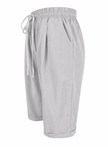 Lightweight summer Capri pants for women by FJØRNA, relaxed fit with drawstring waist and breathable fabric.