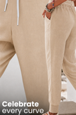 FJØRNA Tara women's drawstring jogger pants with elastic ankle cuffs, featuring a relaxed fit and comfortable waistband.