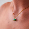 Elegant Emerald Pendant Necklace