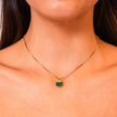 Elegant Emerald Pendant Necklace