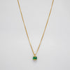 Elegant Emerald Pendant Necklace