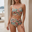 FJØRNA women's floral summer beach cover-up dress, bodycon style, lightweight and stylish for seaside wear.