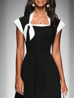 Colorblock Midi Dress For Women