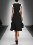 Colorblock Midi Dress For Women