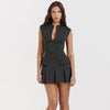 FJØRNA women's mini dress featuring a stylish corset design, perfect for parties and cocktail events, shown in the image.