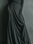 Cotton Turtleneck Maxi Dress | Evening Dress