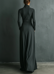 Cotton Turtleneck Maxi Dress | Evening Dress