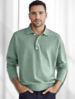 Jack | Men’s Long Sleeve Polo Navy Merino-Style
