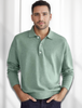 Jack | Men’s Long Sleeve Polo Navy Merino-Style