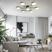 Semi-Flush Modern Halo LED Ceiling Light