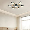 Semi-Flush Modern Halo LED Ceiling Light