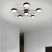 Semi-Flush Modern Halo LED Ceiling Light