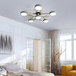 Semi-Flush Modern Halo LED Ceiling Light