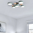 Semi-Flush Modern Halo LED Ceiling Light