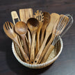 Udgita – 10-Piece Teak Wood Kitchen Utensil Set