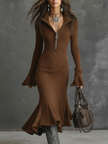 Knit Midi Dress For Women