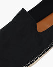 Men's cotton espadrilles with jute-wrapped sole by FJØRNA, showcasing a casual slip-on shoe with breathable fabric and natural jute sole.