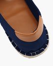Men's cotton espadrilles by FJØRNA with jute wrapped sole, casual slip-on footwear for summer comfort and style.