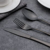 Madelhari- Elegant Black Cutlery Set made of Stainless Steel