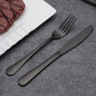 Madelhari- Elegant Black Cutlery Set made of Stainless Steel
