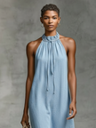 Denim Sleeveless Midi Dress For Women