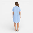FJØRNA women's linen shirt dress with pockets, casual summer dress featuring a relaxed fit and lightweight fabric, ideal for warm weather.