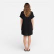 FJØRNA women's linen shirt dress with pockets, casual summer dress, lightweight and breathable fabric in a relaxed fit.