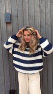 Linde | Women's Striped Knit Sweater