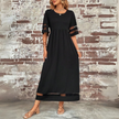 White FJØRNA Trixie Elegant Maxi Dress for women, flowing fabric, stylish design, suitable for formal or casual occasions.