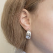 ELMELUND | Silver Statement Hoop Earrings
