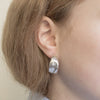 ELMELUND | Silver Statement Hoop Earrings