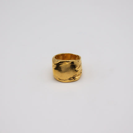 ELMELUND | Gold-Finished Signet Ring