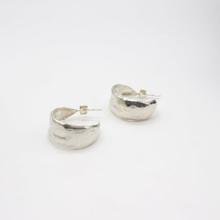 ELMELUND | Silver Statement Hoop Earrings