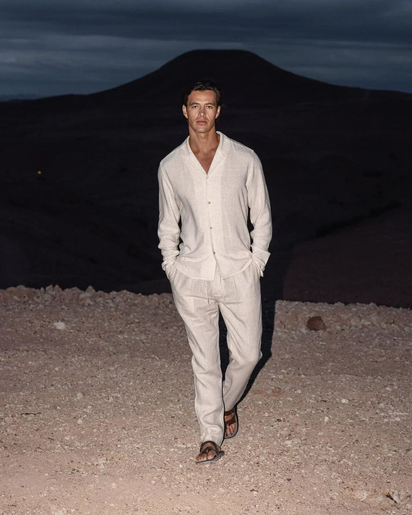 Miles | Lightweight Linen Set for Men – Shirt & Pants Combo