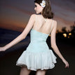 FJØRNA Fairycore Butterfly women's mini dress with floral and butterfly details, perfect for party or daytime wear.