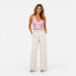 Women's FJØRNA sequin V-neck top for party and evening wear, featuring shiny sequins and a stylish V-neck design.