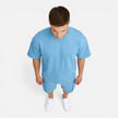 Men's casual summer matching T-shirt and cargo shorts set by FJØRNA, featuring a relaxed fit and comfortable fabric.
