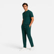 Men's summer matching set by FJØRNA featuring lightweight shirt and trousers, styled for casual warm-weather wear.