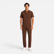 Men's summer matching set by FJØRNA featuring a lightweight shirt and trousers, perfect for warm-weather casual wear.